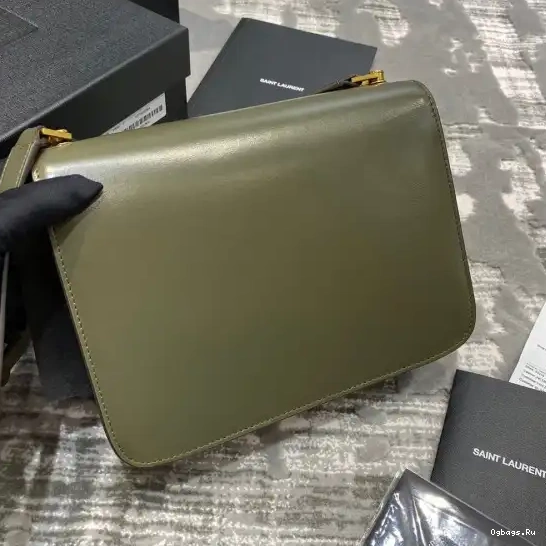 SMOOTH CARRE IN SATCHEL LEATHER LOULOU YSL 0610